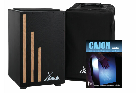 XDrum Cajon Primero Negra inkl. Cajonschule und Tasche  - Retoure (Zustand: gut) image 1