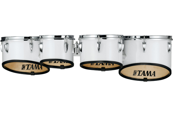 Tama R8023TK-SGW Starlight Marching Quad Tenor Drums Sugar White image 1