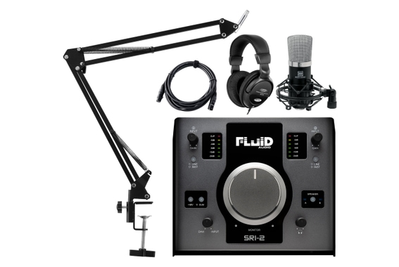 Fluid Audio SRI-2 2.0 Audiointerface Podcast Set image 1