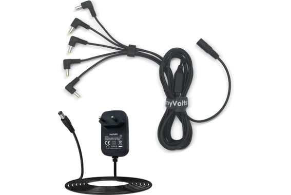 Power Splitter Kabel Volca Black Inkl. 9V PSU image 1