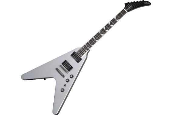 Gibson Dave Mustaine Flying V EXP Silver Metallic image 1