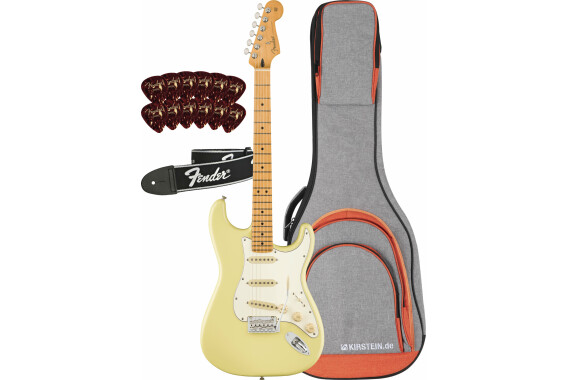 Fender Player II Stratocaster MN Hialeah Yellow Set image 1