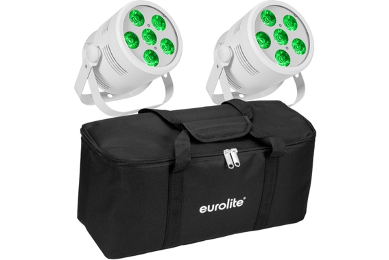 Eurolite LED Silent Par 6 QCL Floor ws + Bag SET image 1