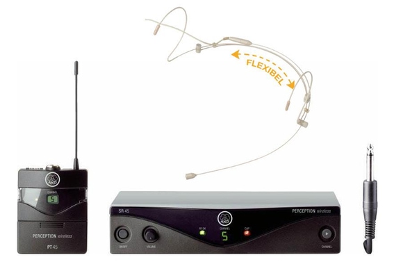 AKG PW45 Presenter Set ISM inkl. HS-31 EA Headset Beige image 1