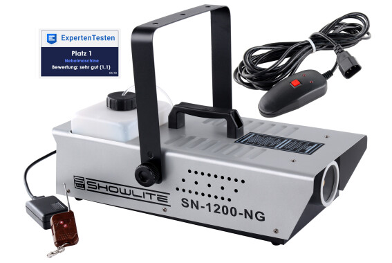 Showlite SN-1200 Nebelmaschine 1200W inkl. Fernbedienung  - Retoure (Zustand: wie neu) image 1