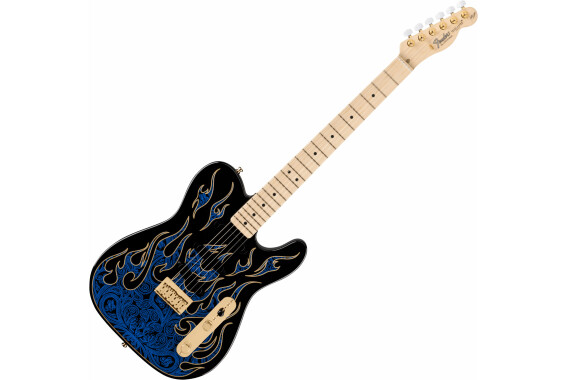 Fender James Burton Telecaster Blue Paisley Flames image 1