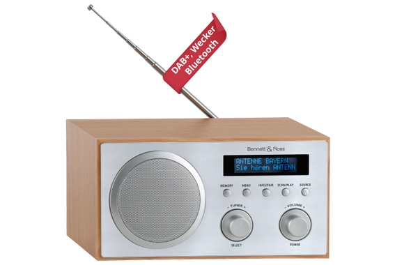 Bennett & Ross DAB-258 NT Vikedal DAB/FM-Radio mit Bluetooth  - Retoure (Zustand: sehr gut) image 1