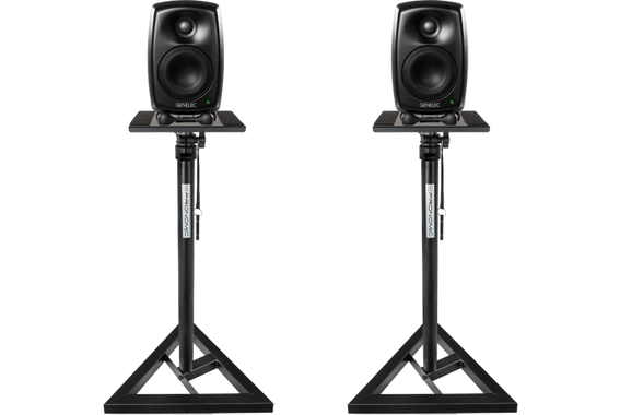 Genelec 8320A SAM Ensemble Stéréo Sur Pied Noir image 1