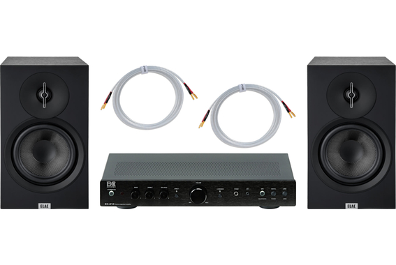 ELAC Debut B6.3 BK / QED / BC Acoustique EX-214 HiFi Stereoanlage Set image 1