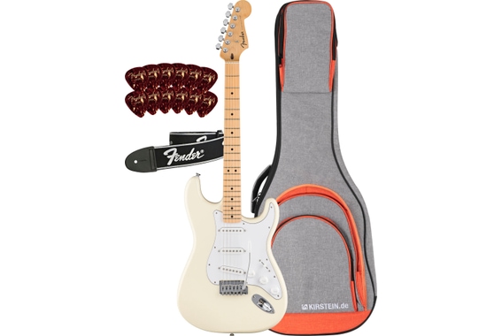 Fender Standard Stratocaster Olympic White Set image 1