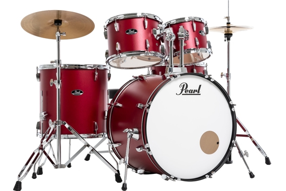 Pearl RS505C/C747 Roadshow Drumset Matte Red image 1