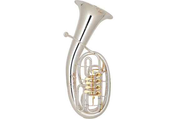 Miraphone Bb-Bariton 54L Loimayr Goudmessing Verzilverd 4-Ventielig image 1