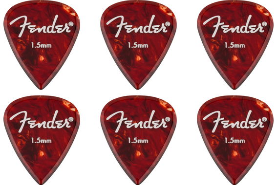 Fender Aero Acrylic Picks Medium 6er Pack image 1