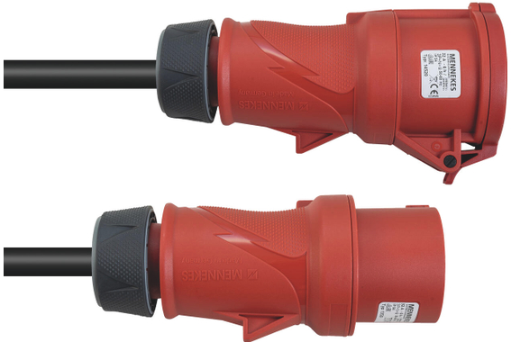 PSSO CEE rallonge 32A 5x6 25m rouge image 1