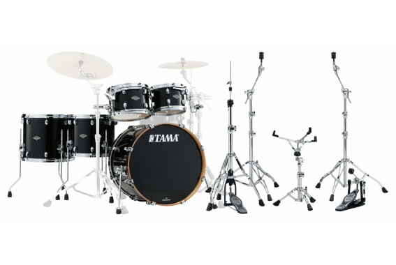 Tama MBS52RZS-PBK Starclassic Performer Shellkit Piano Black Hardware Set image 1