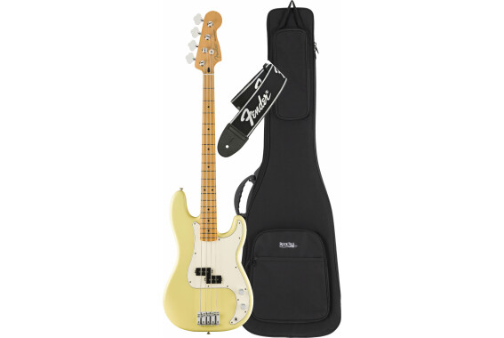 Fender Player II Precision Bass MN Hialeah Yellow Set image 1