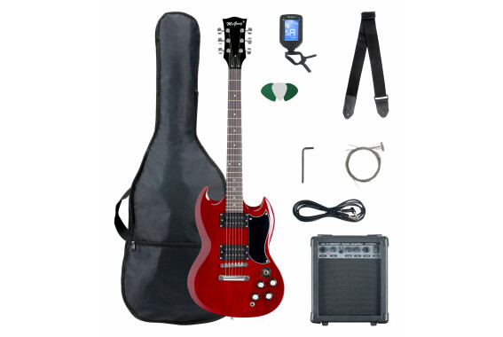 McGrey Rockit E-Gitarre Double Cut-Komplettset Cherry Red  - Retoure (Zustand: gut) image 1