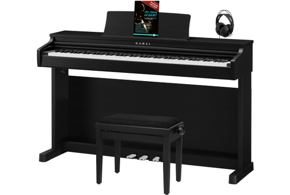Kawai CX202B Digitalpiano Zwart Satijn Set image 1