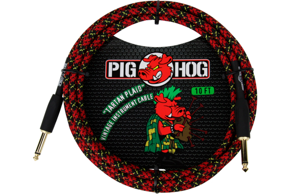 Pig Hog "Tartan Plaid" Câble Pour Instrument 3m image 1