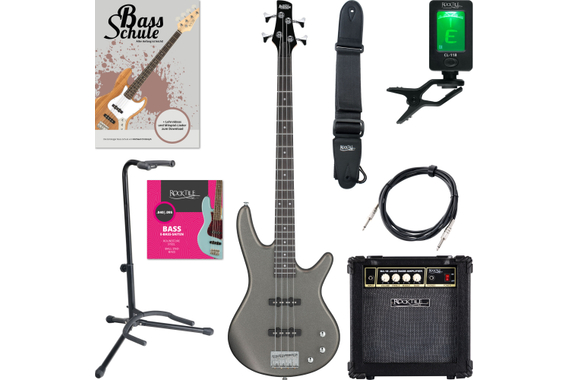 Ibanez GIO SR GSR180-TUM Tungsten Matte Starter Set image 1