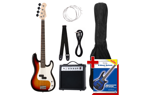 Rocktile Groover's Pack PB E-Bass Sunburst  - Retoure (Zustand: gut) image 1