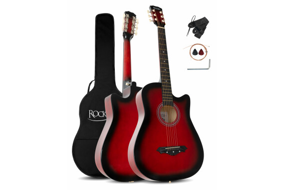 Rocktile WSD-5C-RDB Slim Line Westerngitarren Set Redburst  - Retoure (Zustand: gut) image 1