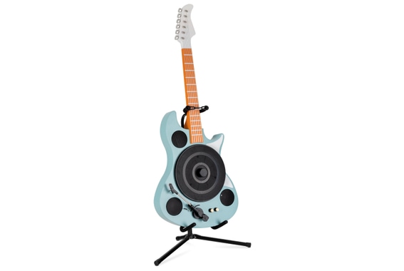 Beatfoxx GT-26 TQ "Rory" Giradischi a forma di chitarra Bluetooth® Set con supporto image 1