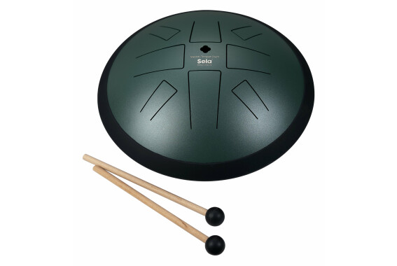 Sela Melody Tongue Drum 10" C Golden Gate Dark Green  - Retoure (Zustand: sehr gut) image 1