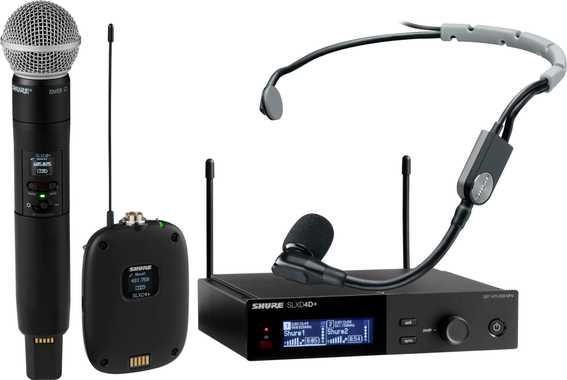 Shure SLXD4D+ / SLXD2D+/58 / SLXD1D+  / SM35 S50 Set image 1