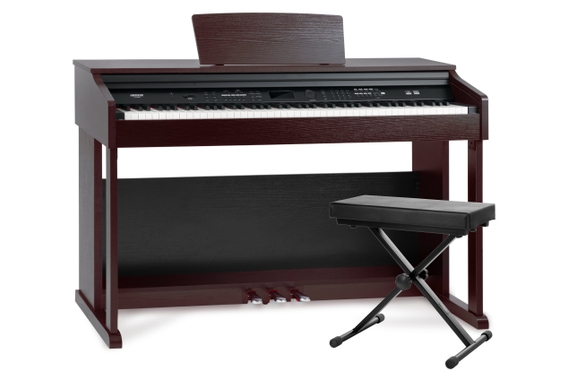 Piano digital FunKey DP-2688A BM set marrón mate con banco image 1