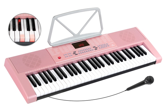 McGrey LK-6120-MIC Leuchttasten-Keyboard mit Mikrofon pink  - Retoure (Zustand: sehr gut) image 1