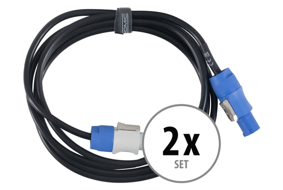 Pronomic Power Twist 2.5 Cable de alimentación de 2,5 m set de 2 image 1