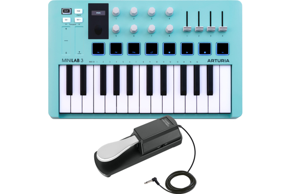 Arturia MiniLab 3 Aquamarine Set image 1