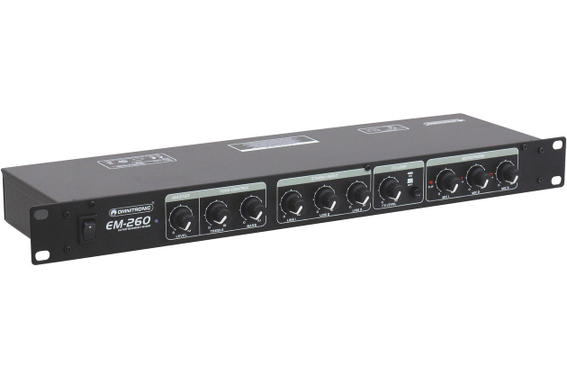 Omnitronic EM-260B Entertainmentmixer image 1