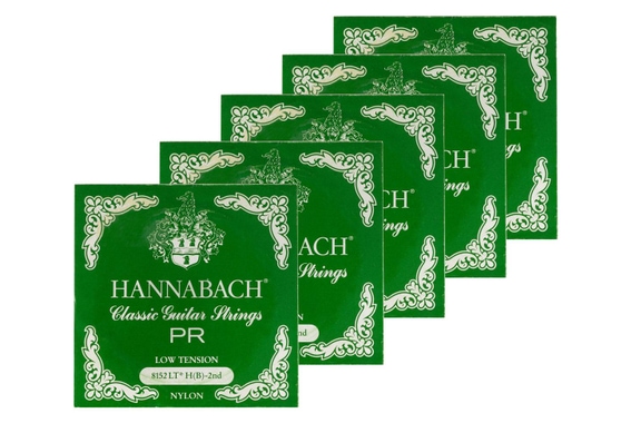 Hannabach 8152 LT H-Saite Low Tension grün 5er Pack image 1