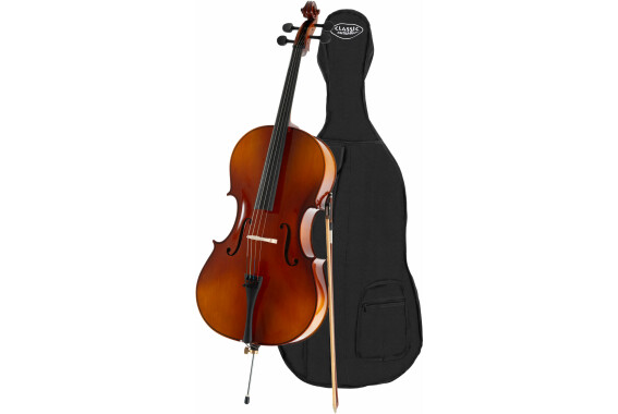 Classic Cantabile Student Cello 3/4 Set inkl. Bogen und Tasche  - Retoure (Zustand: akzeptabel) image 1