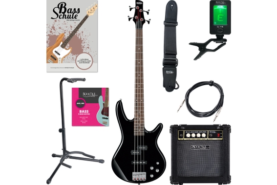 Ibanez GSR200-BK E-Bass Black Starter Set image 1