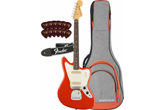 Fender Player II Jaguar Coral Red Set image 1