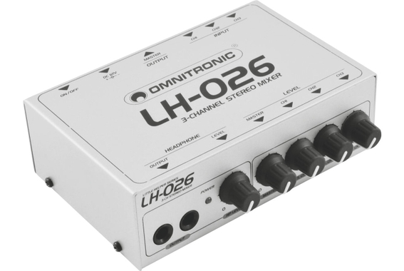 Omnitronic LH-026 Mixeur Stéréo 3 Canaux image 1