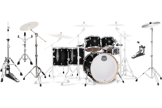 Mapex Armory Stage+ Shell Set Piano Black inkl. Hardware image 1