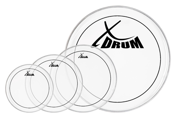 XDrum Oil Hydraulic Drum Head Set 10" 12" 14" 22" image 1