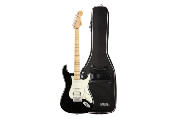 Fender Player Stratocaster HSS MN BLK Gigbag Set image 1