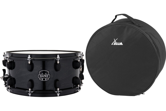 Mapex MPX Hybrid Snare Drum 14"x6,5" Transparent Midnight Black Set image 1