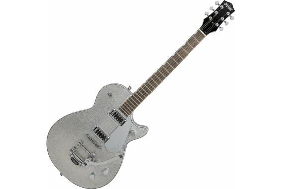 Gretsch G5230T Electromatic Sparkle Jet FT Single-Cut with Bigsby Silver Sparkle image 1