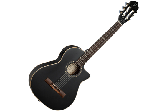 Ortega RCE125SBK-3/4 Satin Black  - Retoure (Zustand: sehr gut) image 1