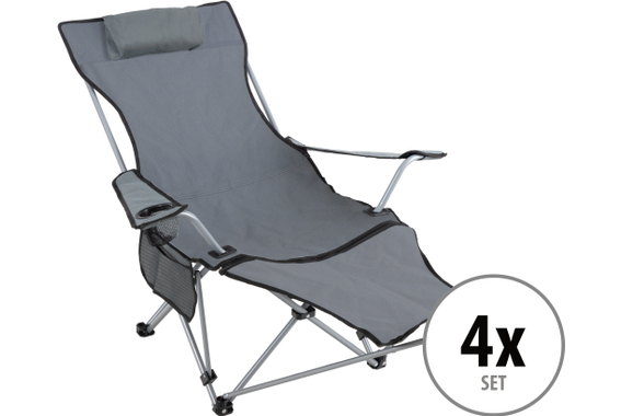 Stagecaptain CSF-600 MKII Nick Poltrone da Campeggio con Poggiapiedi Set da 4 image 1