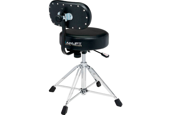 DW 9100AL Airlift Round Top Drum Hocker con Schienale image 1