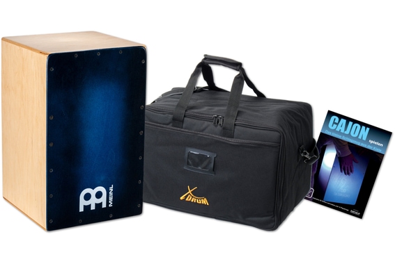 Meinl Percussion Snarecraft Series Snare Cajon 100 Special Edition Blue Burst Set image 1