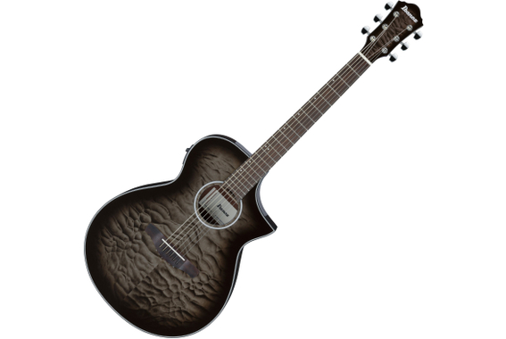 Ibanez AEWC16QA-TKH Western Guitar Transparent Black Sunburst Gloss image 1