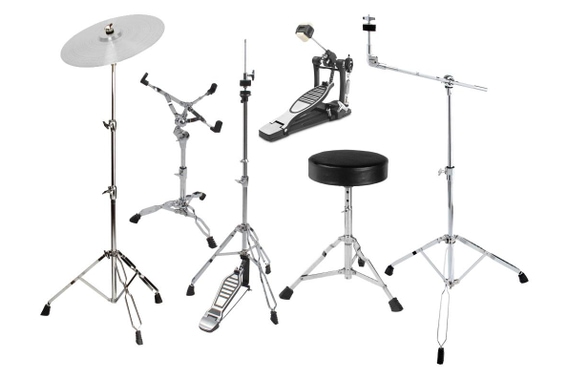 XDrum HP-Semi5S Drum Hardware Pack 6 Piece with Stool image 1